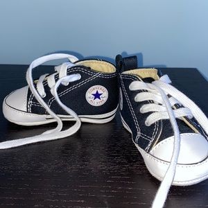 Converse All Star black baby sneakers